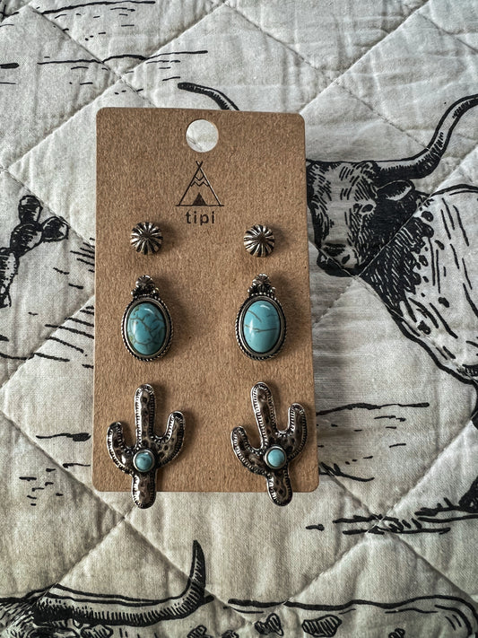 Cactus Earring Set